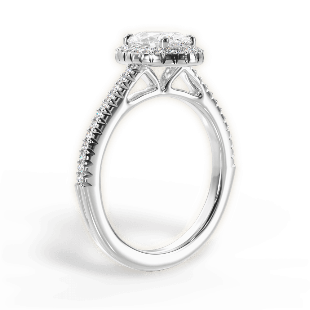 Jenny Oval Cut Lab Grown Diamond Platinum Engagement Ring - View 3