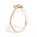 Jeanne Heart Cut Lab Grown Diamond 18Kt Rose Gold Engagement Ring - View 4