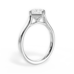 Bernadette Princess Cut Lab Grown Diamond 18Kt White Gold Engagement Ring - View 3