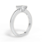 Bridget Emerald Cut Lab Grown Diamond Platinum Engagement Ring - View 2