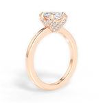 Gemma Marquise Cut Lab Grown Diamond 18Kt Rose Gold Engagement Ring - View 3