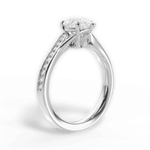 Elise Pear Cut Lab Grown Diamond 18Kt White Gold Engagement Ring - View 3