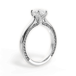 Carrie Pear Cut Lab Grown Diamond 18Kt White Gold Engagement Ring - View 4