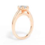 Courtney Pear Cut Lab Grown Diamond 18Kt Rose Gold Engagement Ring - View 3