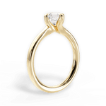 Ashley Asscher Cut Lab Grown Diamond 18Kt Yellow Gold Engagement Ring - View 2
