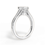 Delia Marquise Cut Lab Grown Diamond Platinum Engagement Ring - View 3