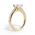 Frances Princess Cut Lab Grown Diamond 18Kt Yellow Gold Engagement Ring - View 3