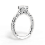 Gabriela Cushion Cut Lab Grown Diamond 14Kt White Gold Engagement Ring - View 4