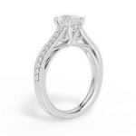 Deborah Pear Cut Lab Grown Diamond 14Kt White Gold Engagement Ring - View 2