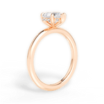 Brenda Heart Cut Lab Grown Diamond 18Kt Rose Gold Engagement Ring - View 4