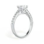 Diane Marquise Cut Lab Grown Diamond 14Kt White Gold Engagement Ring - View 2