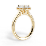 Fiona Emerald Cut Lab Grown Diamond 18Kt Yellow Gold Engagement Ring - View 2