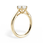Angie Cushion Cut Lab Grown Diamond 18Kt Yellow Gold Engagement Ring - View 2