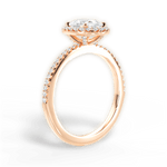 Joanne Oval Cut Lab Grown Diamond 18Kt Rose Gold Engagement Ring - View 3