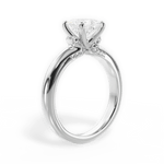 Florence Princess Cut Lab Grown Diamond 14Kt White Gold Engagement Ring - View 2