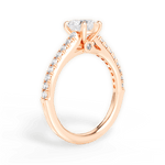 Frances Heart Cut Lab Grown Diamond 18Kt Rose Gold Engagement Ring - View 3
