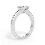 Bridget Radiant Cut Lab Grown Diamond Platinum Engagement Ring - View 3