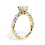 Kira Round Cut Lab Grown Diamond 18Kt Yellow Gold Engagement Ring - View 2