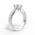 Kayla Cushion Cut Lab Grown Diamond 18Kt White Gold Engagement Ring - View 2