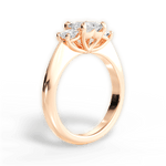Dorothy Princess Cut Lab Grown Diamond 18Kt Rose Gold Engagement Ring - View 2