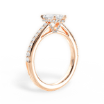 Joan Marquise Cut Lab Grown Diamond 18Kt Rose Gold Engagement Ring - View 2