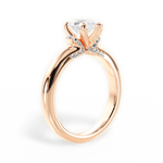 Florence Pear Cut Lab Grown Diamond 18Kt Rose Gold Engagement Ring - View 4