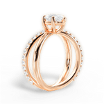 Jennifer Pear Cut Lab Grown Diamond 18Kt Rose Gold Engagement Ring - View 4