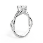 Aubrey Pear Cut Lab Grown Diamond 14Kt White Gold Engagement Ring - View 3