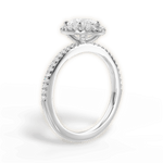 Joanne Pear Cut Lab Grown Diamond 14Kt White Gold Engagement Ring - View 3