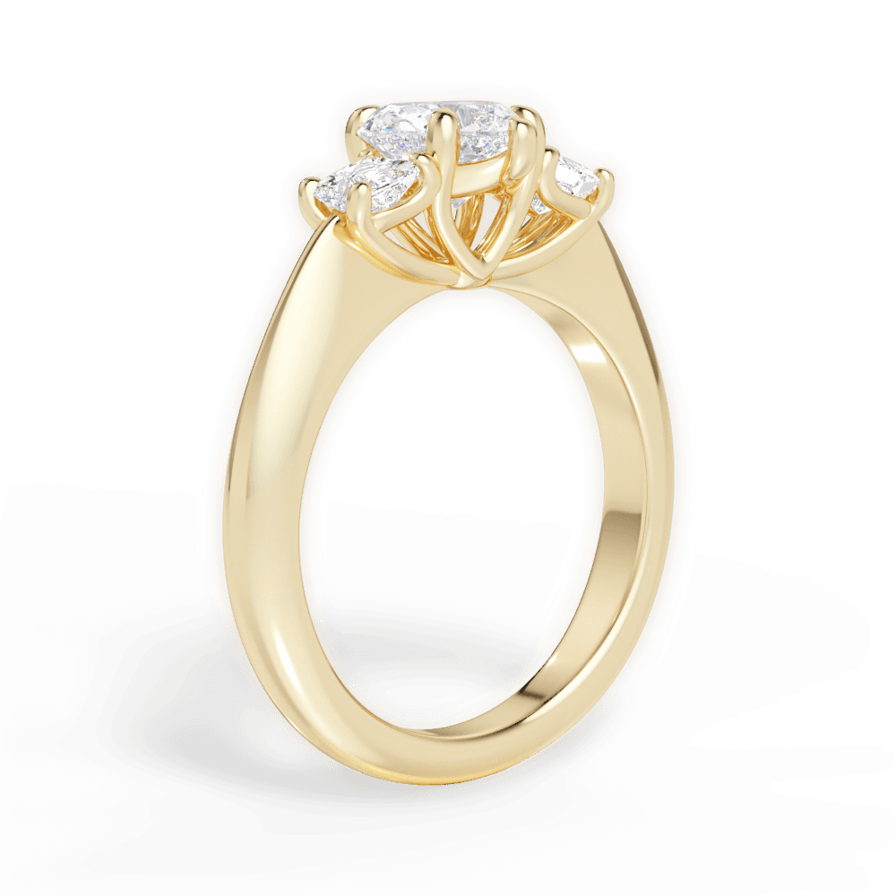 Dorothy Heart Cut Lab Grown Diamond 18Kt Yellow Gold Engagement Ring - View 2