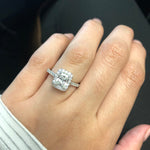 Leah Radiant Cut Lab Grown Diamond 18Kt Yellow Gold Engagement Ring - View 4