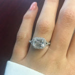 Kate Emerald Cut Lab Grown Diamond 18Kt Rose Gold Engagement Ring - View 3