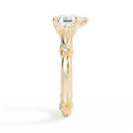 Claire Pear Cut Lab Grown Diamond 18Kt Yellow Gold Engagement Ring - View 3