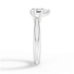 Dorothy Pear Cut Lab Grown Diamond Platinum Engagement Ring - View 4