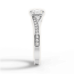 Elise Princess Cut Lab Grown Diamond 18Kt White Gold Engagement Ring - View 3
