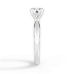 Aria Round Cut Lab Grown Diamond 18Kt White Gold Engagement Ring - View 3