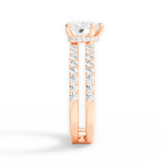 Christie Heart Cut Lab Grown Diamond 18Kt Rose Gold Engagement Ring - View 2