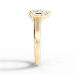 Ariana Pear Cut Lab Grown Diamond 18Kt Yellow Gold Engagement Ring - View 3