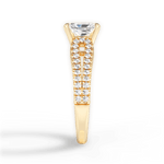 Jessica Radiant Cut Lab Grown Diamond 18Kt Yellow Gold Engagement Ring - View 3