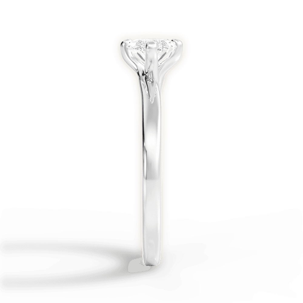 Ashley Marquise Cut Lab Grown Diamond 14Kt White Gold Engagement Ring - View 4