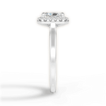 Fiona Radiant Cut Lab Grown Diamond 14Kt White Gold Engagement Ring - View 3