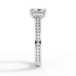 Katelyn Radiant Cut Lab Grown Diamond 18Kt White Gold Engagement Ring - View 4