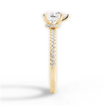 Giselle Pear Cut Lab Grown Diamond 18Kt Yellow Gold Engagement Ring - View 4