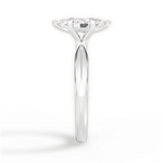 Aria Marquise Cut Lab Grown Diamond Platinum Engagement Ring - View 4