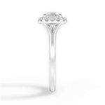 Geneva Asscher Cut Lab Grown Diamond Platinum Engagement Ring - View 2