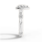 Erica Pear Cut Lab Grown Diamond 18Kt White Gold Engagement Ring - View 3