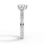 Katelyn Heart Cut Lab Grown Diamond 18Kt White Gold Engagement Ring - View 3