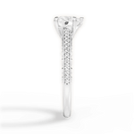 Caroline Heart Cut Lab Grown Diamond Platinum Engagement Ring - View 4