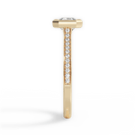 Deanna Asscher Cut Lab Grown Diamond 18Kt Yellow Gold Engagement Ring - View 3