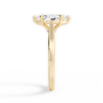 Angie Marquise Cut Lab Grown Diamond 18Kt Yellow Gold Engagement Ring - View 2